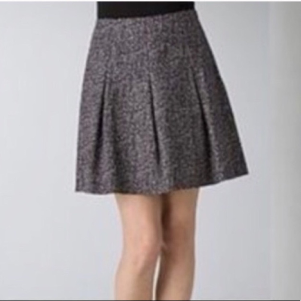 Theory Ridiano/Tweedy Mini Skirt Dot Print Pattern